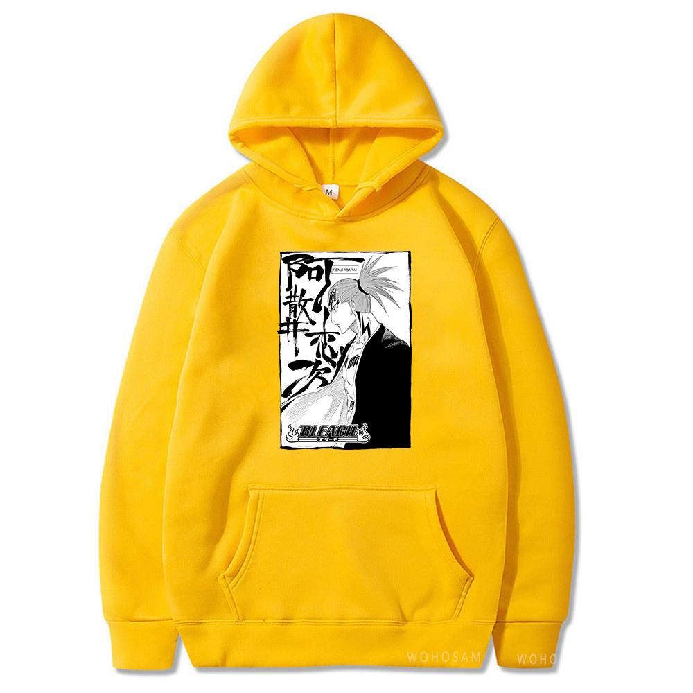 Japan Manga Kuchiki Rukia Bleach Hoodies Anime Styles Vintage Clothes Harajuku Long Sleeve Warm Women Hooded Sweatshirts