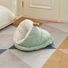 Plush Winter Warm Pet Nest: Cozy Cat & Dog Slippers, Large Space Dog House, Thickened for Comfort.