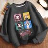 Children's Loose Demon Slayer Hoodie, Spring and Autumn Boys' and Girls' Casual Round-neck Coat