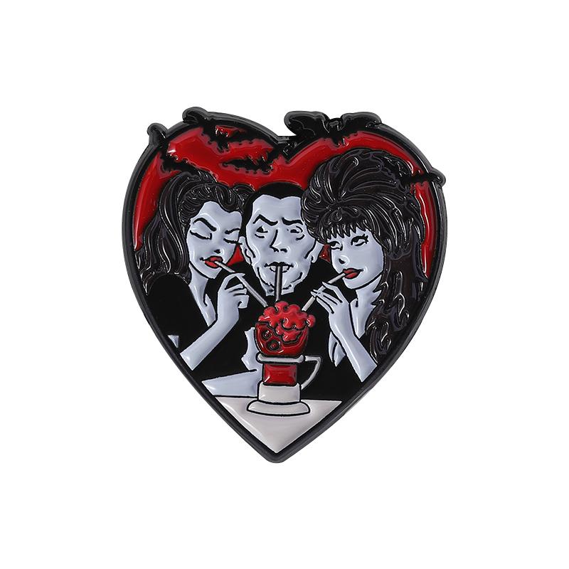 

Эмалевые значки с персонажами фильмов ужасов, оригинальные броши для Хэллоуин-вечеринки, значки на лацкан, одежда, готические украшения, подарок для друзей