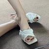 2025 Sexy Pointed Toe Mule High Heels Women Slipper Fashion Mixed Color Slip On Slides Summer Party Stripper Sandal Shoes