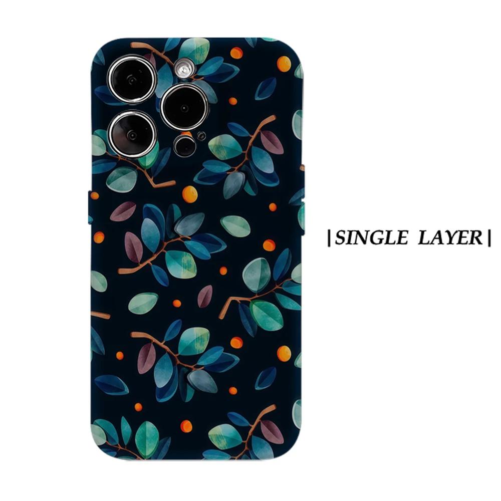 

Eucalyptus Leaf Phone Case for IPhone 17 16 15 14 13 Pro Max Plus for Magnetic Single Double-layer Tough Case For iPhone XR