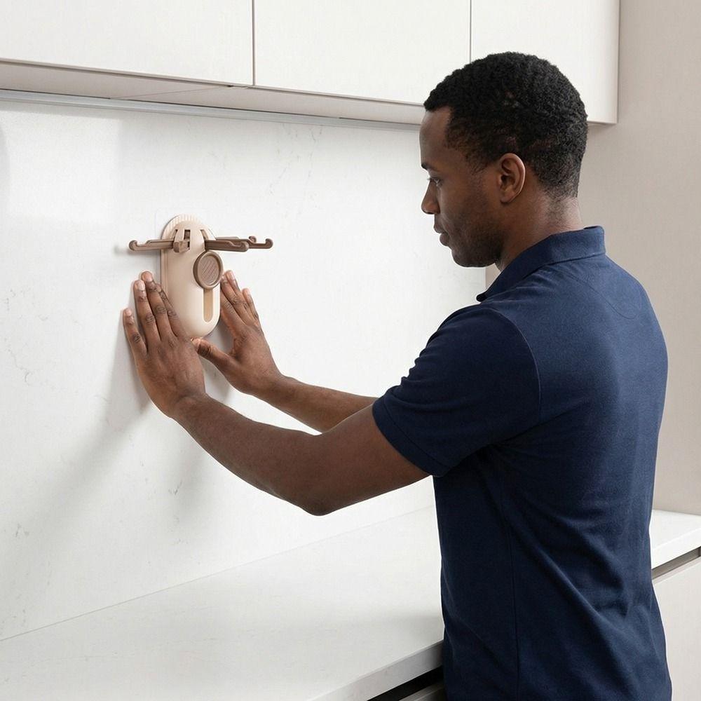 Wall Mounted Spatula Storage Rack Plastic Wall Hooks Practical Kitchen Utensil Hook for Kitchen