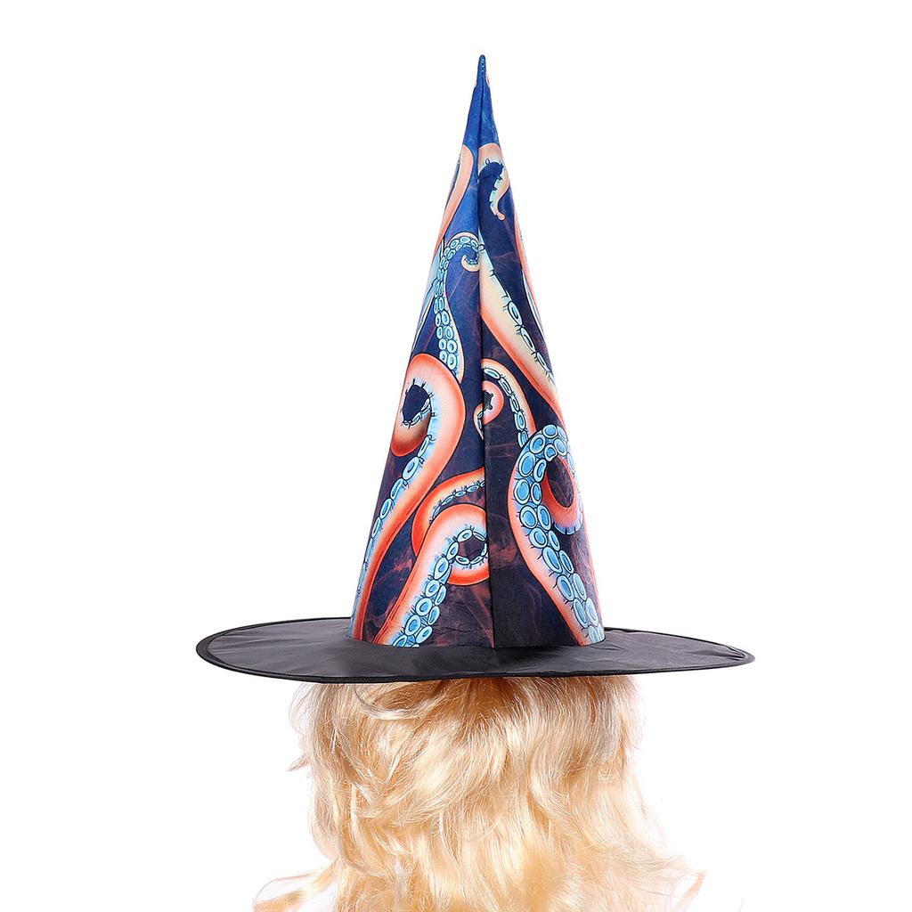 Halloween, Green Dragon Witch Hat, Octopus Witch Hat, Witch, Cosplay, Party Dress Up, Makeup Props