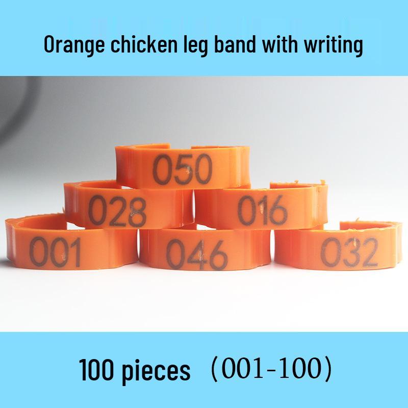Laser Engraved Poultry Leg Rings for Chickens, Ducks, and Geese - Identification Markers