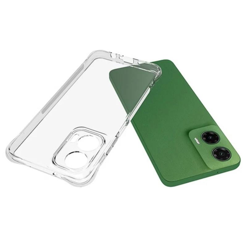 For Motorola Moto G35 5G Clear TPU Case WANLONFENG TM Series 2.0mm Phone Back Cover