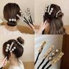 Shell Flower Hair Styling Tool Ball Head Flower Bud Head Bun Maker Bow Pearl Hair Pin Lazy Hair Dish Artifact Braids Maintenanc