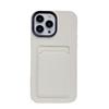 Three-in-One Card Holder Matte Silicone Case Compatible with iPhone 17 Pro Max Apple 16 Phone Case 13/14 Simple