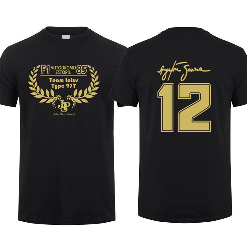 Fashion Sports Summer Outdoor New Hero Ayrton Senna T Shirt Men Short Sleeve Cotton T-shirts Funny Cool Man Tshirt  Clothes Tops