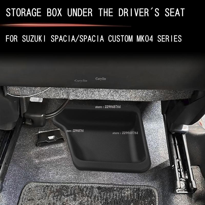 For Suzuki Spacia MK54S MK94S 2024 2025 Driver's Seat Container Trim Side Under Storage Box Cover Interior Accessories