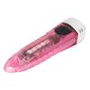Portable Mini Keychain LED Light Torch Rechargeable IPX6 Type C Small Outdoor Keyring Flashlight 400LM Transparent Pink