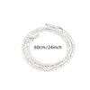Exquisite Edle Kollektion Neue Ankünfte 4mm Kette Unisex Armband Halskette Schmuckset Damen Weihnachtsgeschenk Anhänger Hochzeit Je