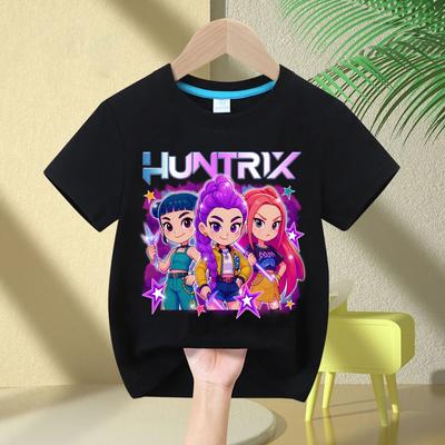 Mädchen T-Shirt Kinderkleidung KPop Dämonenjäger Kinderkleidung Mode Lässige Oberteile