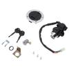 Motorcycle Ignition Switch Gas Cap Cover Seat Key Lock Set Replacement for Suzuki R600 R750 R1000 GSF650