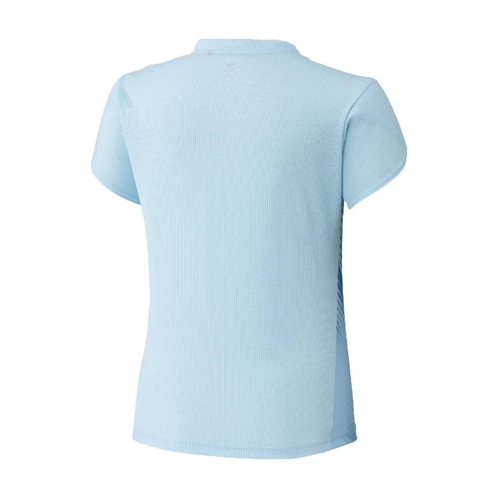 Tennis Wear Dry Aeroflow Game Shirt W Easy to Move Highly Breeze 2XL - In, Breathable, 62MAD710, Women's, Blue,