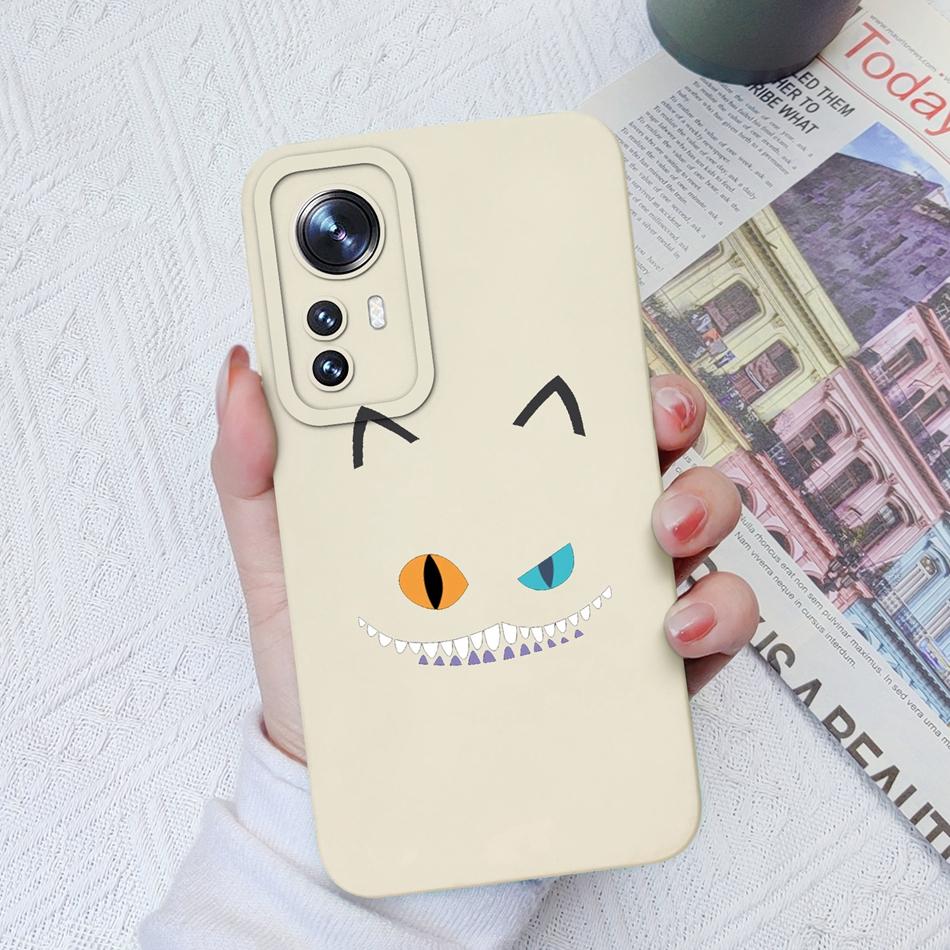 For Xiaomi 12 Pro Lite Ultra Phone Cases Butterfly Cat Heart Liquid Silicone Camera Protection Shell Cover For Xiaomi12 Bumper