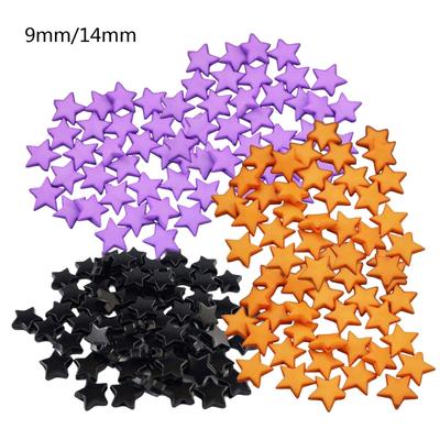 300pcs Halloween Color Star Acrylic Bead for Handmade Jewelry Necklace and Bracelet Accessories Beading Materials