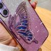 Gradient Glitter Butterfly Quicksand Phone Case For Samsung A15 A35 A55 A25 A05S A54 A34 A24 A14 A13 A33 A53 Soft Silicone Cover