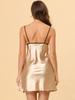 Satin Cami Mini Size M [cheibear] Nightgown, Dress, Loungewear, Lingerie, Women's, Champagne,