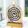Elegant Metal Birdcage Incenses Coil Stand Forest Camping Incenses Coil Holder for Outdoor Gatherings