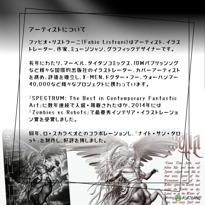 Goetia Tarot in Darkness Tarot Reading Instructions with Japanese Authentic Tarot 78 Cards Instructions, Cards,