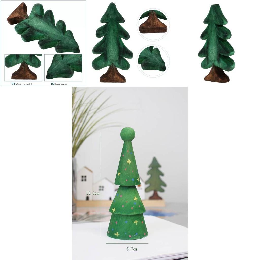 Beautiful Handcrafted Wooden Christmas Tree Decoration Gift For Festive Table Display