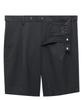 Musinsa Standard Lightweight Hidden Elastic Waist Half Slacks [Charcoal Gray]