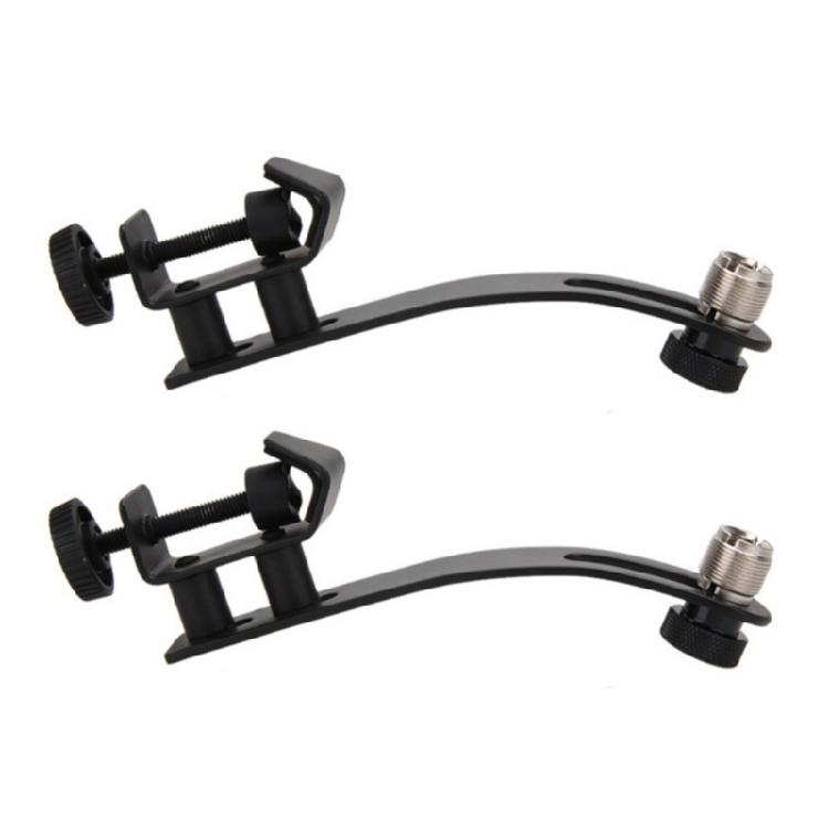 

Набор из 2 кронштейнов для микрофона для барабана, регулируемый держатель-клипса для микрофона для точной записи звука на концерте и в репетиционной комнате 1