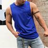 O-Ausschnitt Ärmellos Dünn Herren Weste Sommer Locker Einfarbig Fitness Weste Top