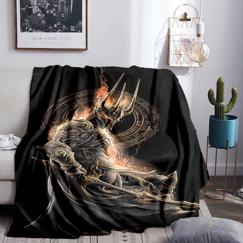 Journey Through Middle-earth Blanket Lightweight Flannel Bedding Blanket Perfect for Travel, Camping, Living Rooms, Offices, Sofas,Fan Christmas gift