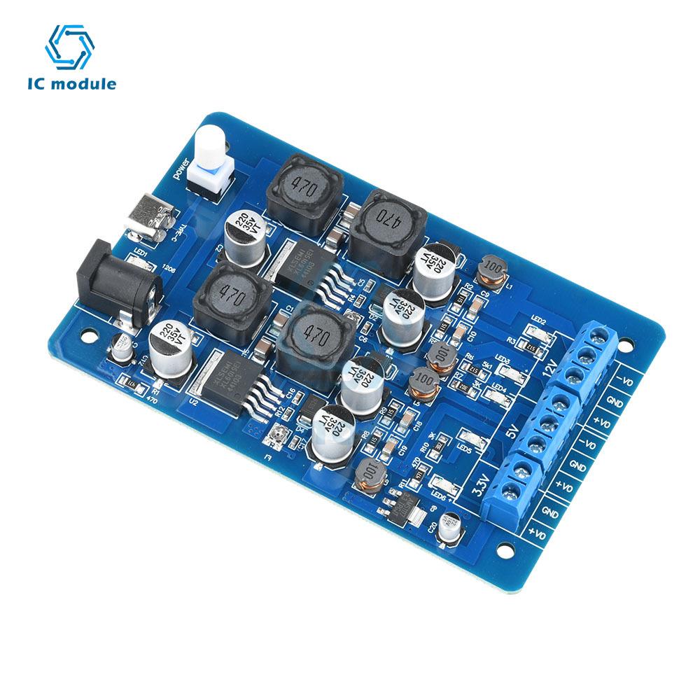 DC-DC 5V 2A to 3.3V/4.5-25V Output Adjustable Boost And Buck Module  XL6019 Power Module Type C