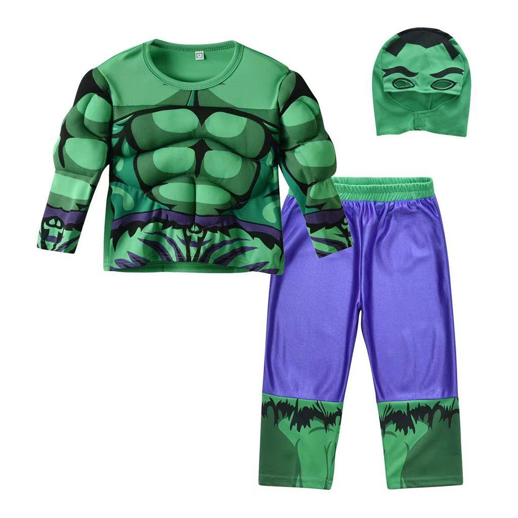 Spider Man Captain America Hulk Batman Superman Kinderen Cosplay Kostuum Set Met Polyester En Spandex Voor Halloween En Podiumshows