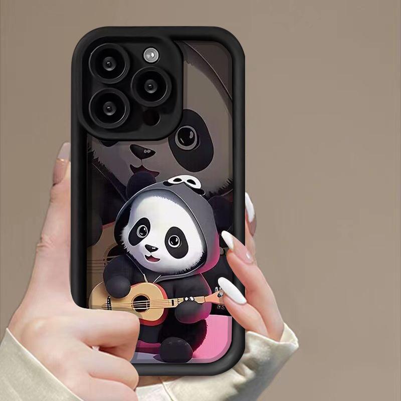 Case For Iphone 11 12 13 14 15 16 Pro Max 16ProMax 7 8 SE 2022 XR X XS 16 Plus Case Cover Soft Couple Cute Bear Full Protection