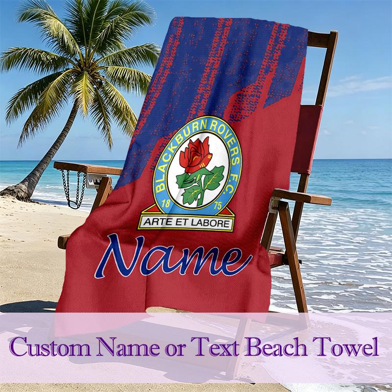 1pc Blackburn Rovers Football Club (5) Beach Towel, Soft Beach Towel Suitable for Beach Swimming, Outdoor Camping and Traveling