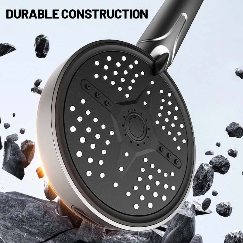 Multi-Functional High Pressure Handheld Shower Head 5 Modes Self-cleaning Shower Head Large Panel Water Massage ABS Showerhead