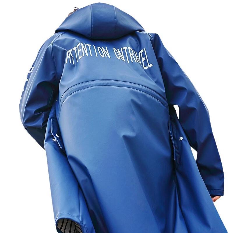 Handun Men's Long Raincoat