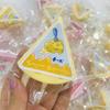 Squishy Simulated Cheese Bread Squeeze Toy Soft Stress Relief Slow Rising Sensory Fidget for Anxiety ADHD Autism Gifts for Kids