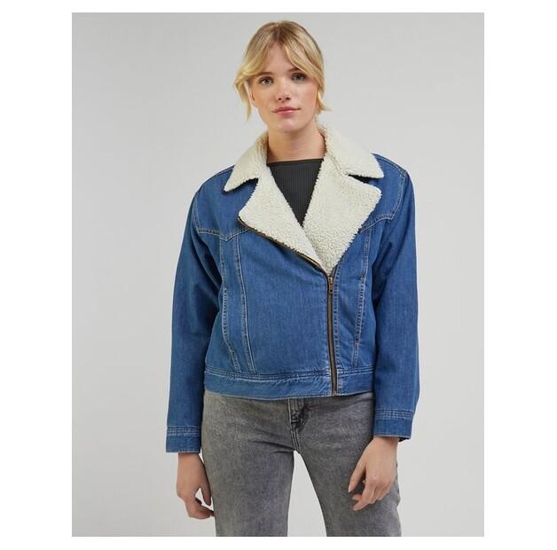 Куртка джинсовая Lee Sherpa Moto Jkt Mid Blues EU M