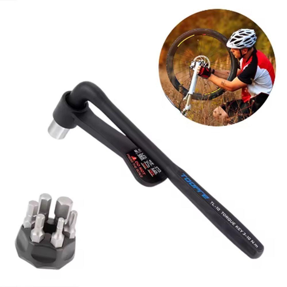 Non Slip Nylon Handle Bicycle Torque Wrench Zinc Zinc Alloy Hexagonal Set Socket Spanner  Road Bike