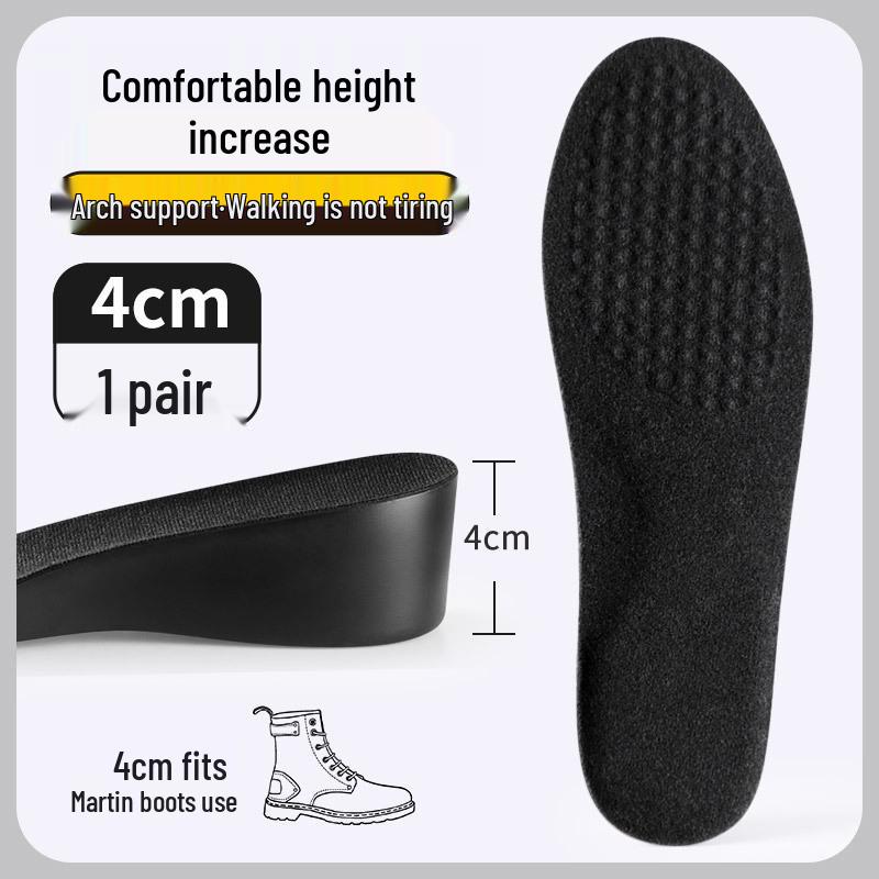 Unisex Shock-Absorbing Insoles for Leather Shoes, Martin Boots & Boots