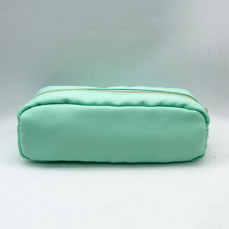 RTS Stock Nylon Girls Durable Colorful Simple School Bag Holder Storage Pouch Bag Gift Cute Marker Pen Classic Slim Pencil Case