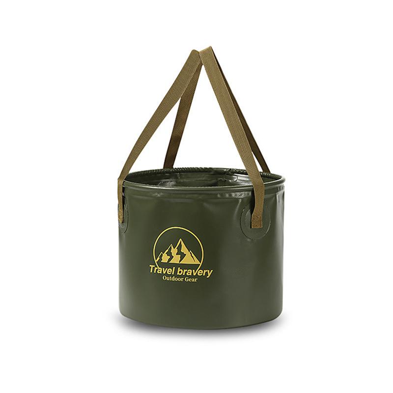 Tragbarer Faltbarer Eimer 5L 10L Großes Fassungsvermögen Outdoor Camping Reise Zusammenklappbarer Handlicher Wasserbehälter Für Outdoor Wandern
