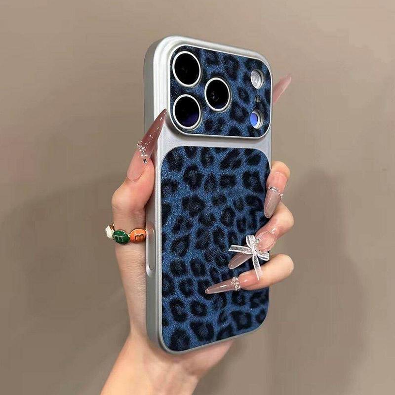 Luxury Seconds Change 17 Leopard Print Phone Case For iPhone 13 14 15 16 17 Pro Max Shockproof Bumber Cases Cover