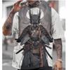 Men's Japanese T-shirt Oni Samurai Pattern T-shirt Printing