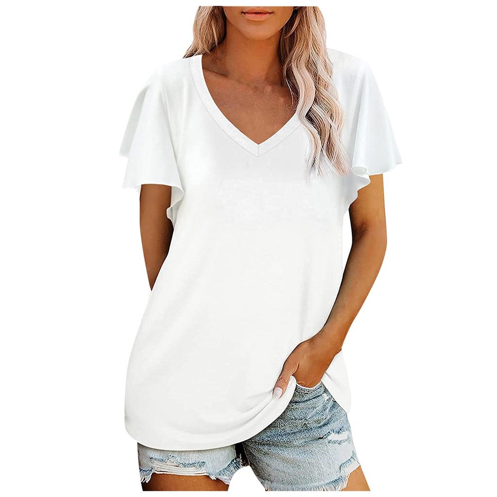 Fashion Casual Women's Solid Color V 