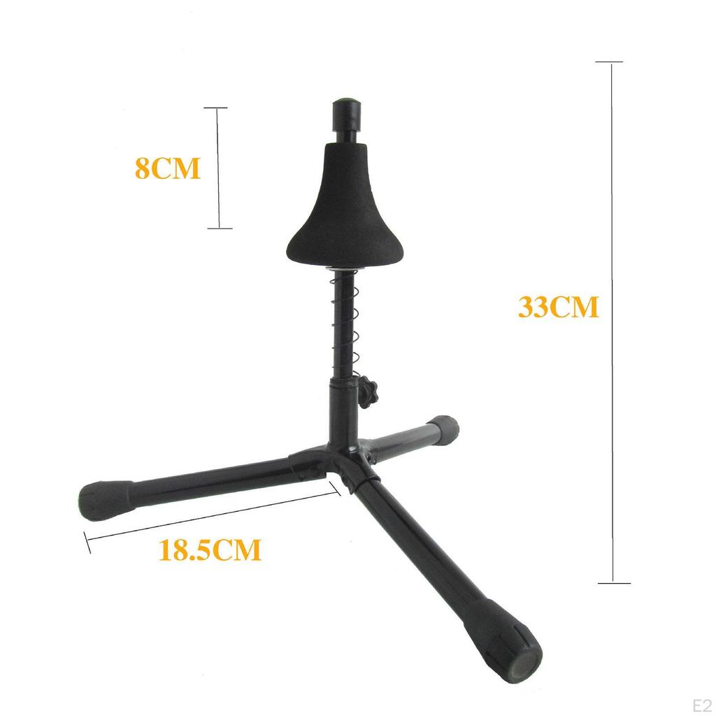 Trumpet Stand Bracket Tripod Holder Detachable Lightweight Foldable Iron for Musician Gift Travel