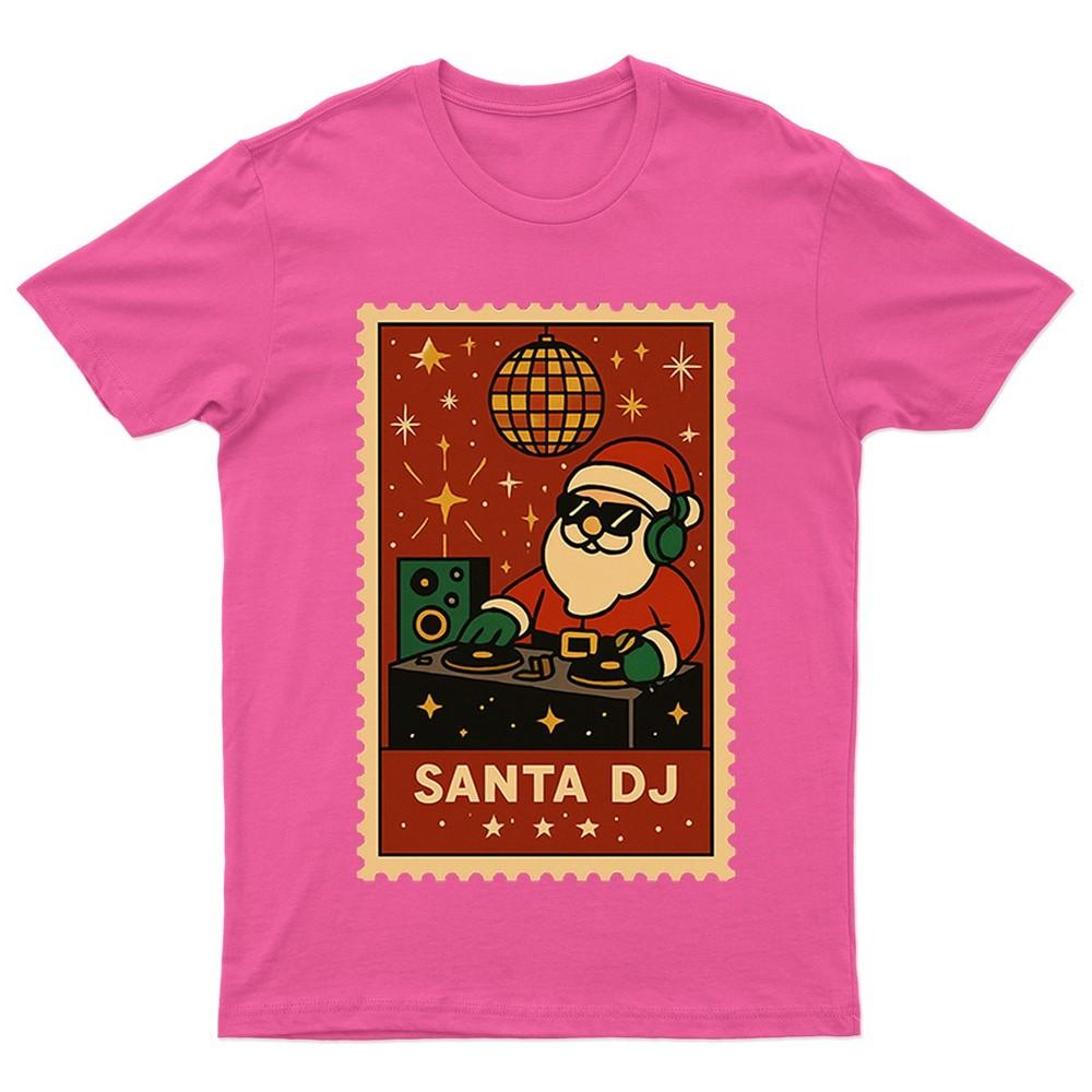 Santa DJ Christmas Retro TShirt Unisex Gift Seasonal Funny Xmas Claus Unisexs