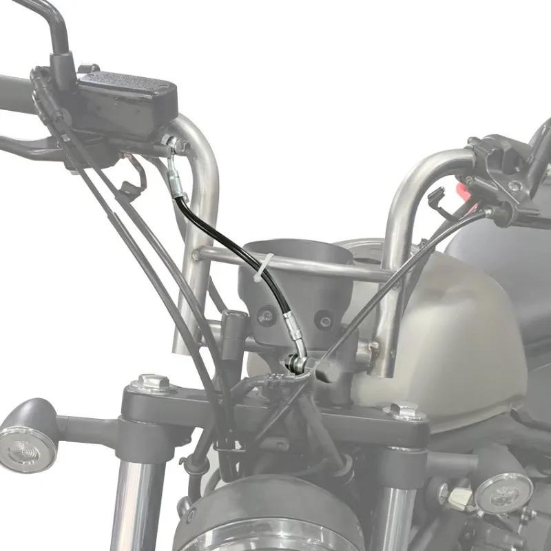 Universal Motorcycle 25cm Brake Hose Line Extend Connector Spare Parts