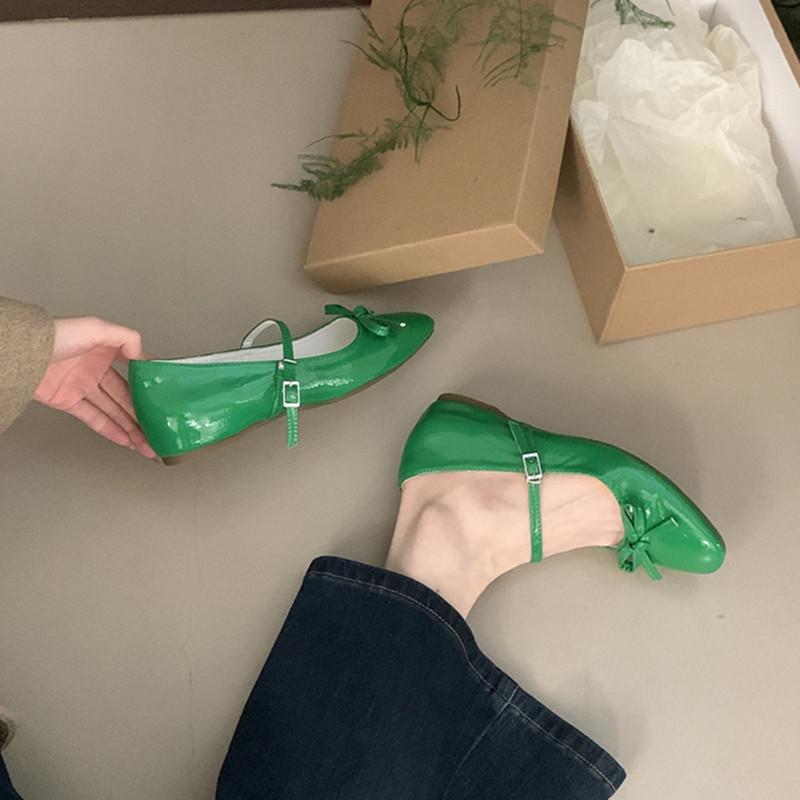 Fashion Bailamos 2025 New Women Flat Shoes Fashion Shallow Ladies Casual Soft Mary Jane Shoes Outdoor Dress Flat Ballet Shoes