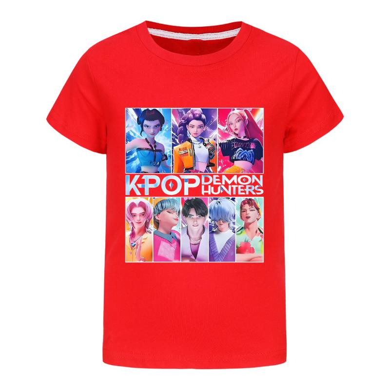 Children's Summer Cartoon Printed Short Sleeve Comfortable Versatile Top T-Shirts Kids Unisex